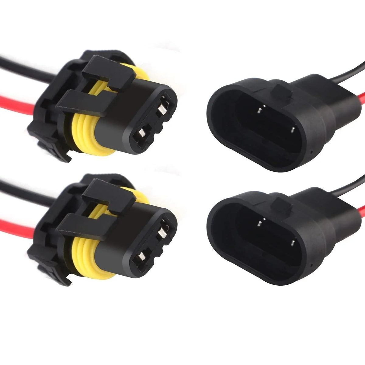 Auxbeam 9005/9006/9012 LED Headlight Socket Male & Female Adapter Wiring Harness