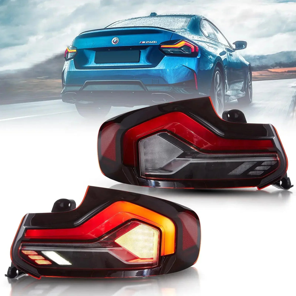 Vland LED Tail Lights Assemly for 2014-2021 BMW 2