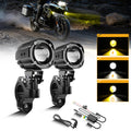 Auxbeam 2 Inch Mini Dual-Color Motorcycle LED Spotlight