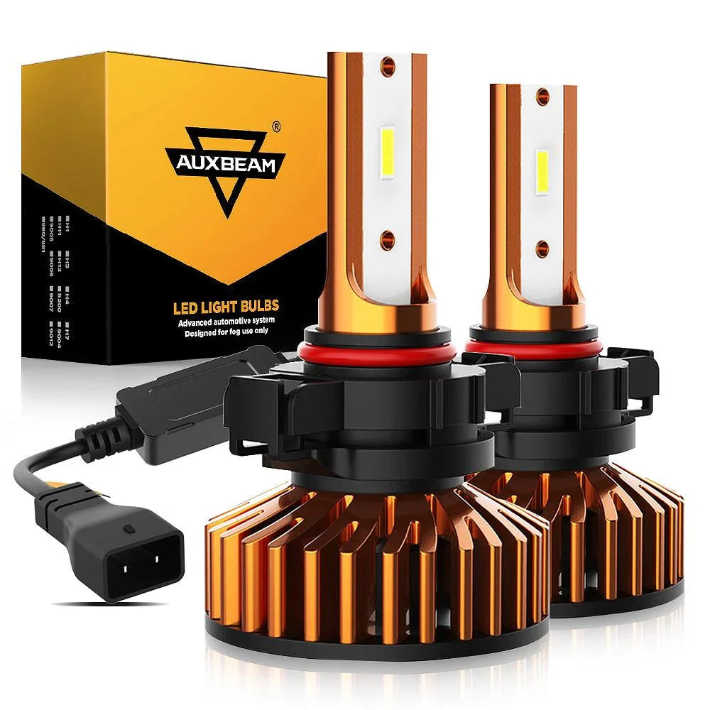 Auxbeam 5202 LED Headlight Bulbs 52W F2 Series Mini Size 2 Bulbs