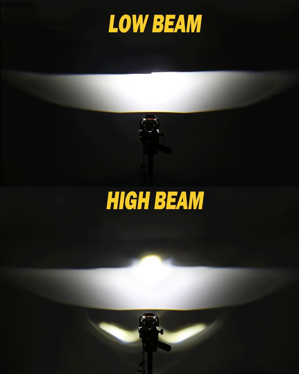Auxbeam 3 Inch 144W 6000K Hyperboloid Bi-LED Projector Lens Headlight