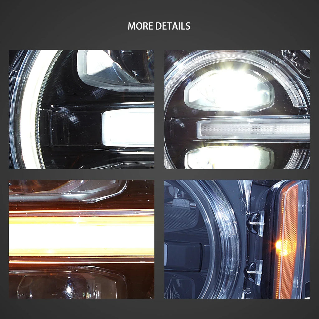 Vland LED Headlight Assembly for 2020-2024 Ford Bronco