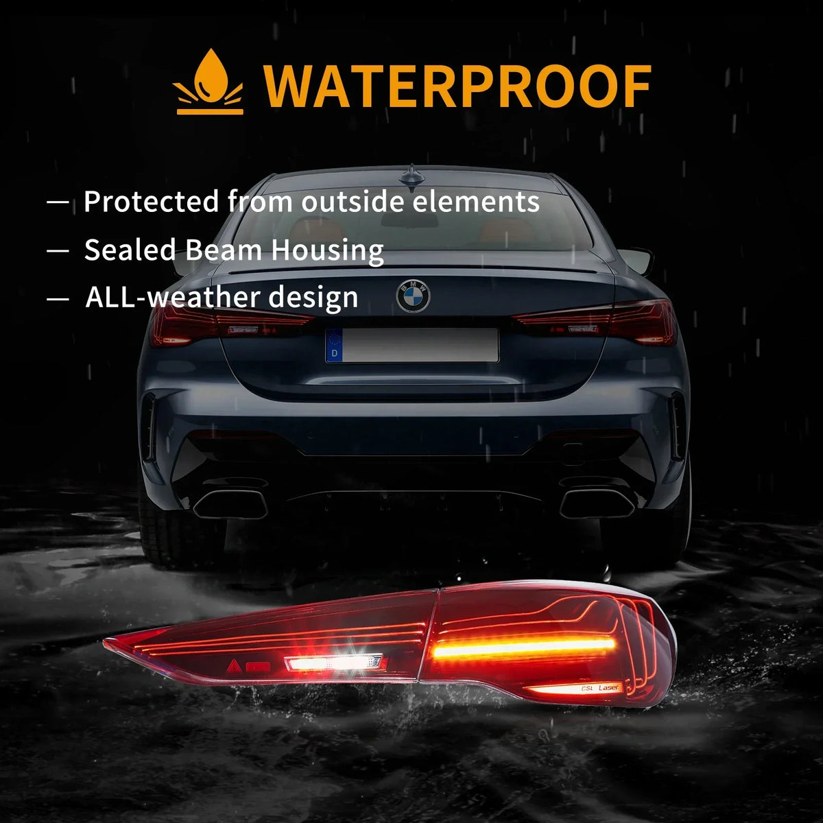 Vland LED Laser Tail Lights for 2020+ BMW 4 Series G22/G23/G26, M4 G82/G83