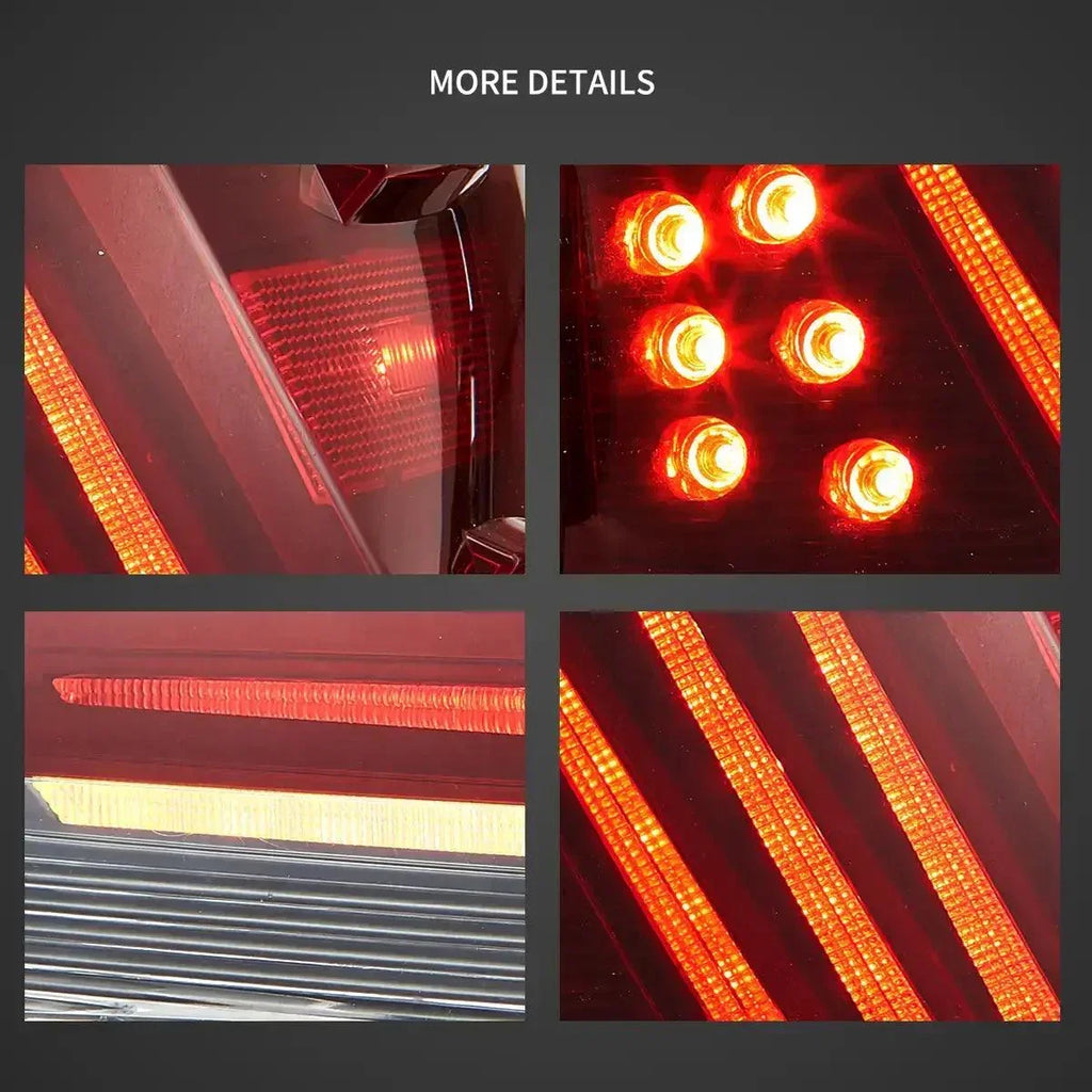 Vland LED Tail Lights Assembly Version for 2006-2013 Lexus IS 2nd Gen (XE20)