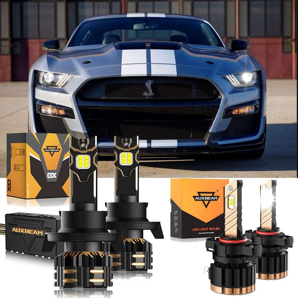 Auxbeam LED Headlight Bulbs for 2007-2012 Ford Mustang Shelby GT500 H13