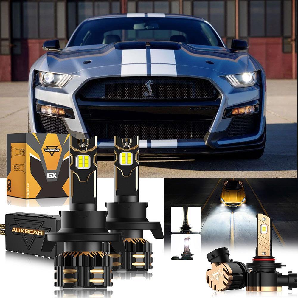 Auxbeam LED Headlight Bulbs for 2007 Ford Mustang Shelby GT H13