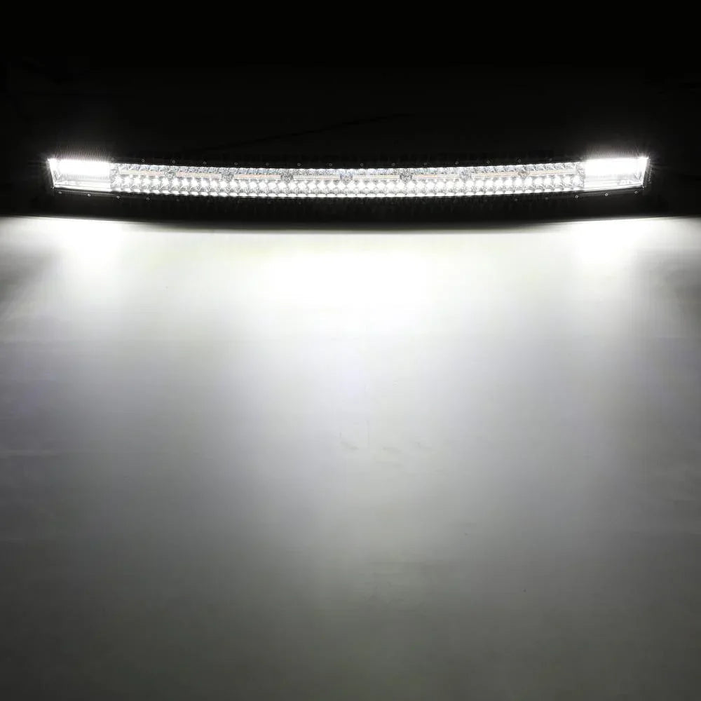 Auxbeam Series 42 Inch White&Amber Curved Off Road Led Light Bar