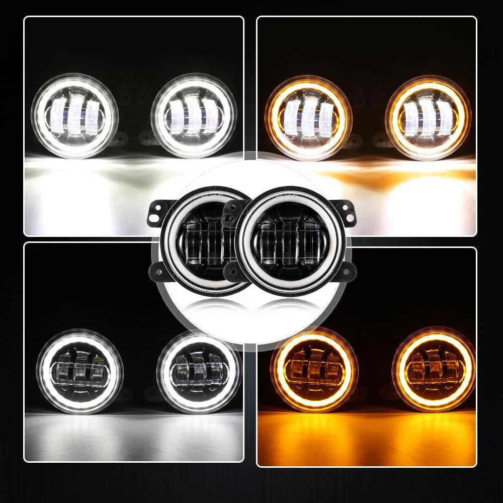 Auxbeam 7" LED Headlight Replacement for Jeep Wrangler JK