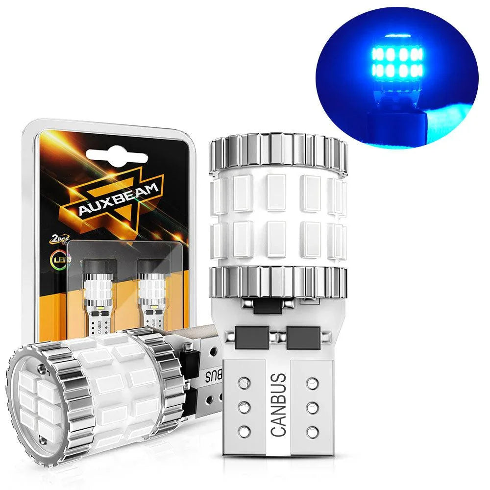 Auxbeam 168 2825 W5W T10 LED License Plate/Side Marker/Interior Light Bulbs 3W