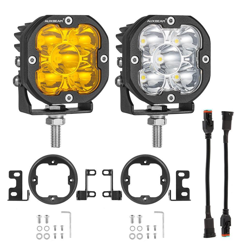 Auxbeam 3" LED Pods Mounting Brackets Flush for Toyota Tacoma Tundra 4Runner