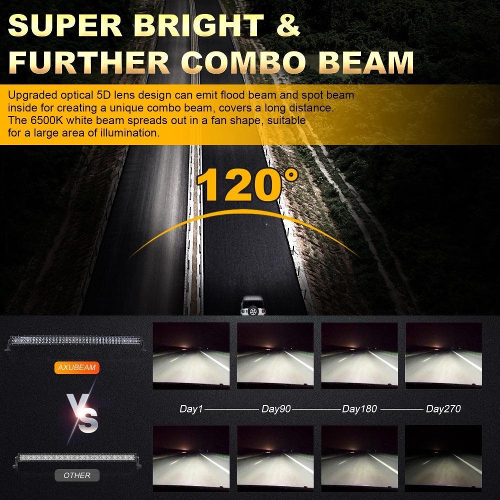 Auxbeam 42 Inch 5D Series Curved LED Light Bar for Ford Bronco 2/4 Door 2021