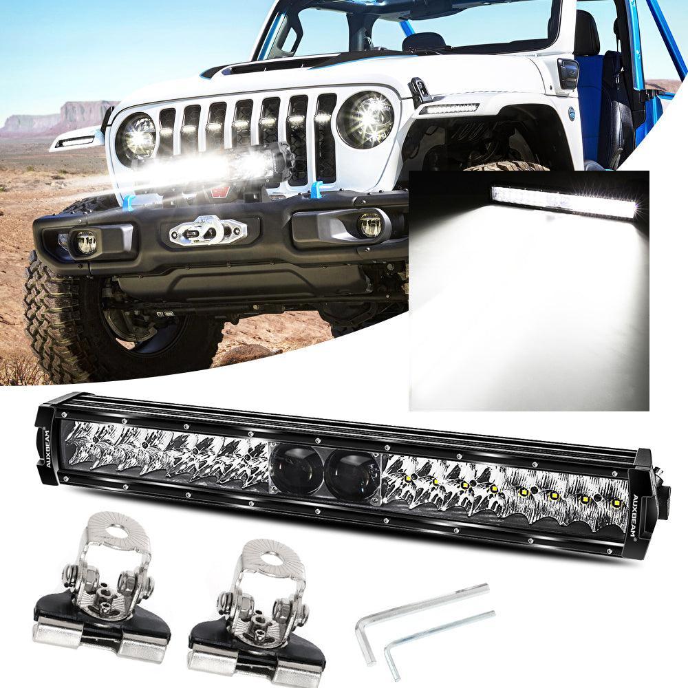 Auxbeam 22 Inch 5D-PRO Series Spot Beam Off Road Led Light Bar+Universal