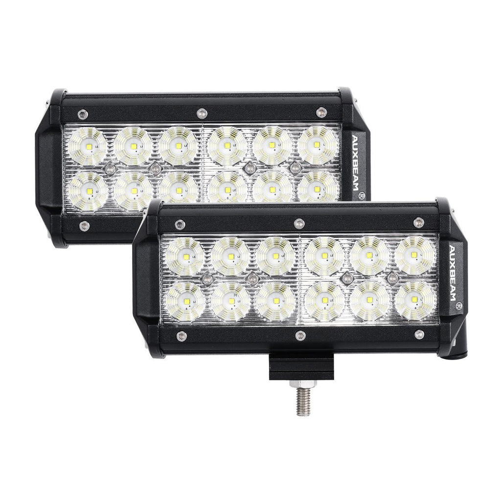 Auxbeam 6.5 inch Classic-SM Series Dual Row LED Light Bar 6000K White Spot/Flood