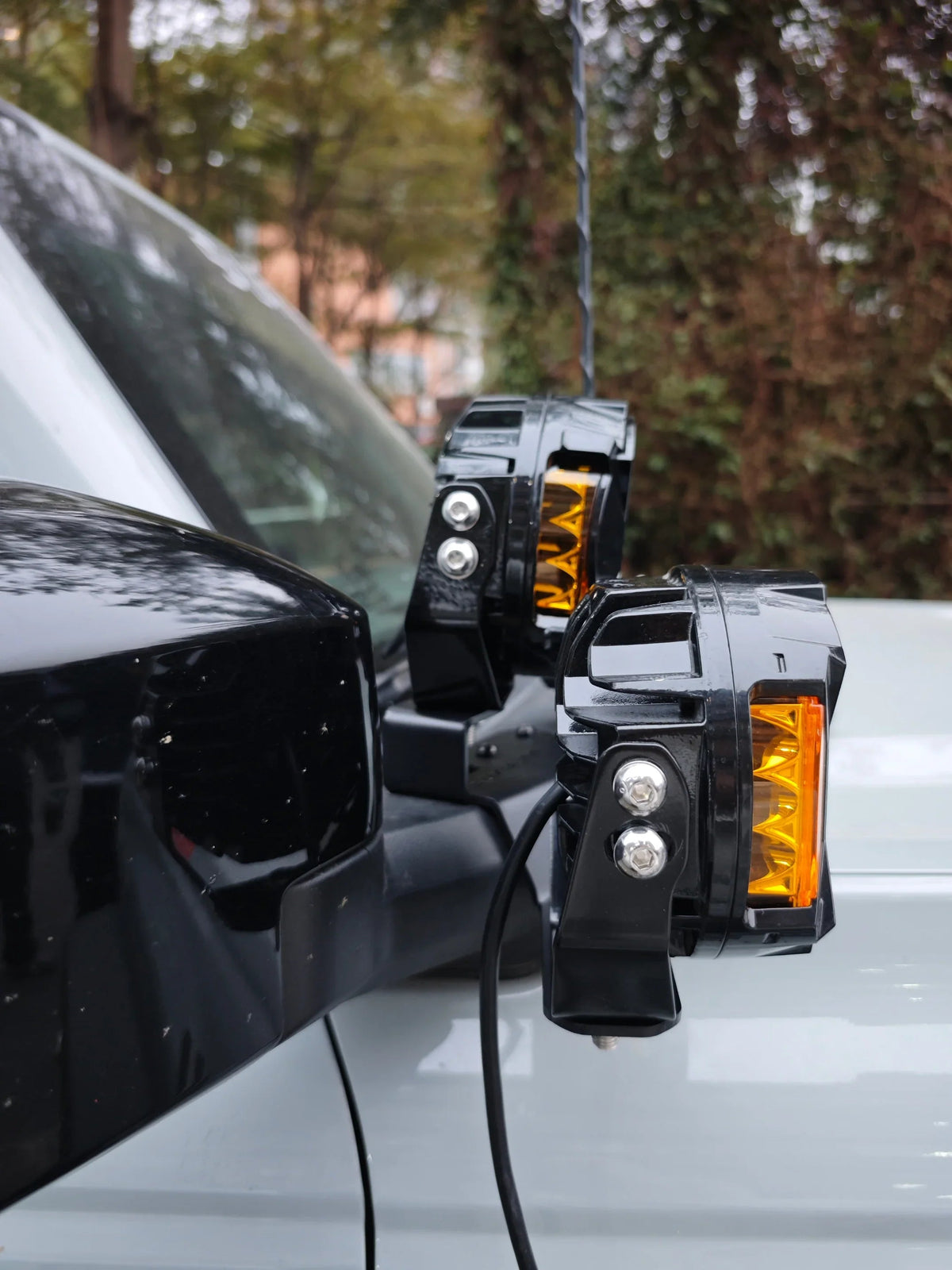 Auxbeam Dual A-Pillar Pods Light Mount Brackets for Ford Bronco 2021-2025