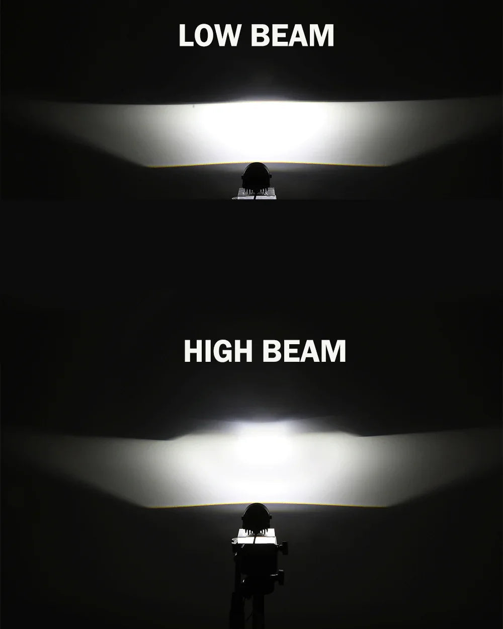 Auxbeam 2 Inch 70W Bi-LED Projector Lens Fog Light 6000K HD Lens for Toyota