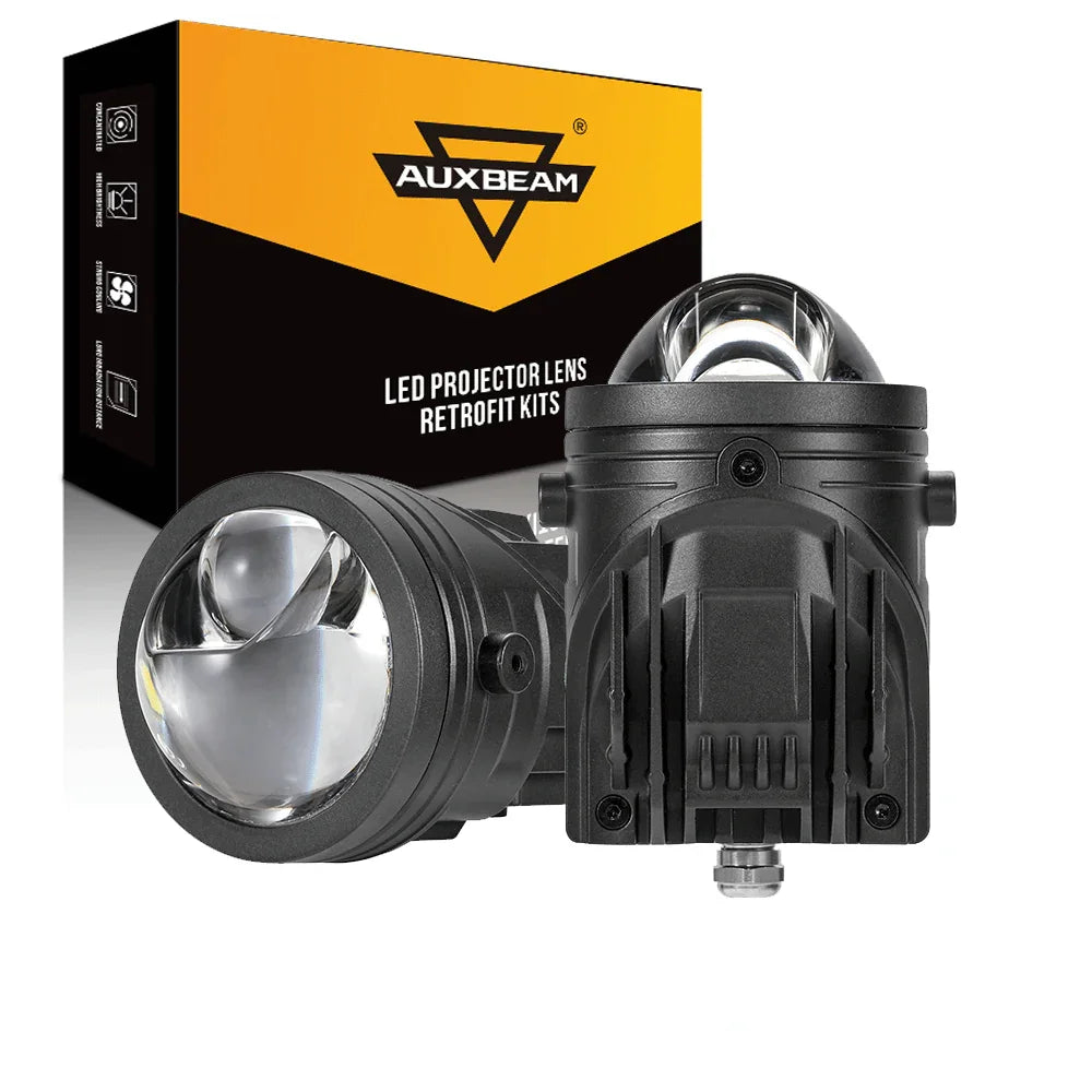 Auxbeam 2 Inch 80W Bi-LED Projector Lens Fog Light 6000K Hyperboloid for Toyota