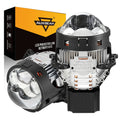 Auxbeam 3 Inch 158W Ultra-Brightness & Wider Light Pattern Triple Direct Bi-LED