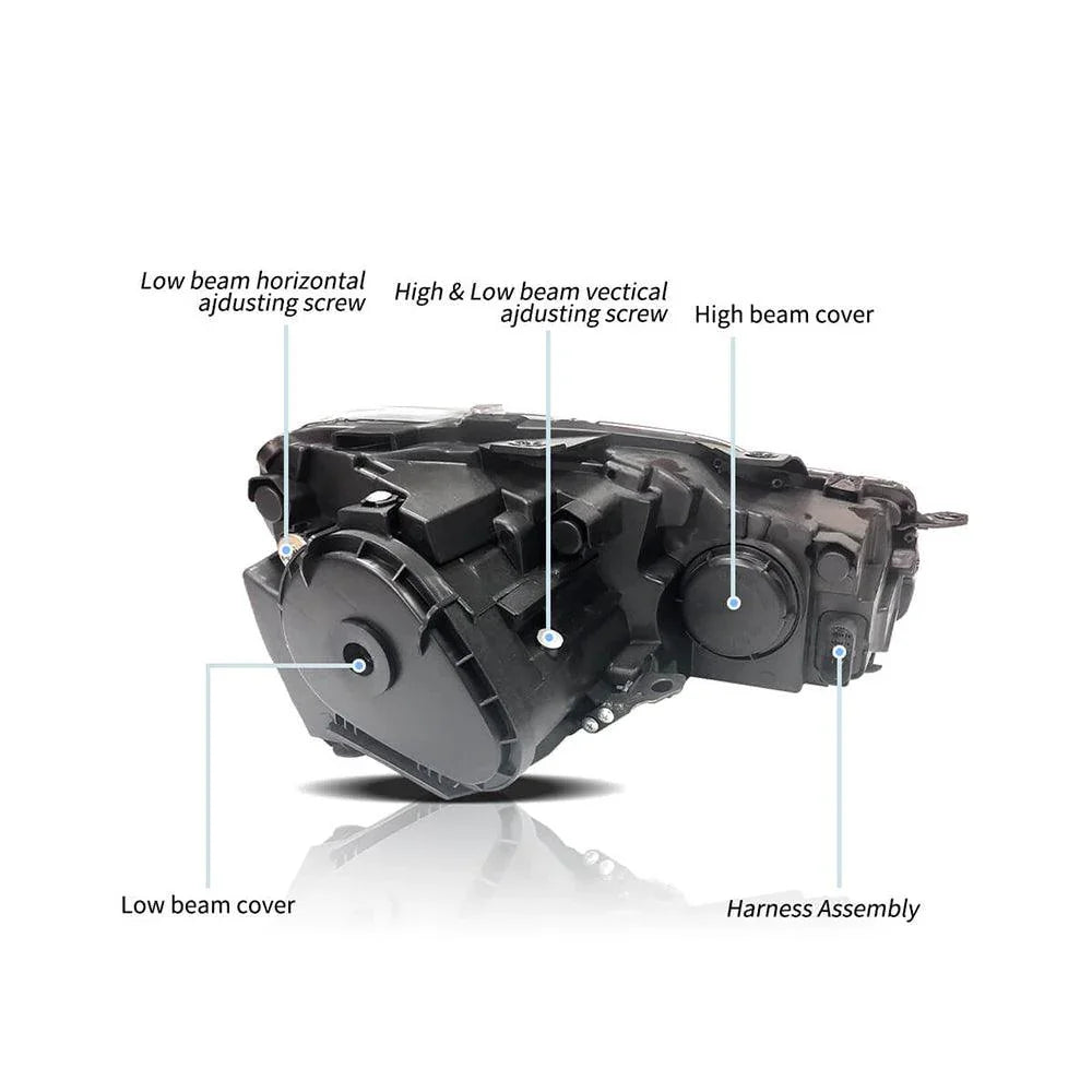 Vland LED Headlight for 2008-2014 Volkswagen Golf 6th Gen (Mk6/A6 Typ 5K)