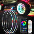 Auxbeam 15.5" RGB LED Wheel Ring Lights Magic Dream Color Neon Rim Light