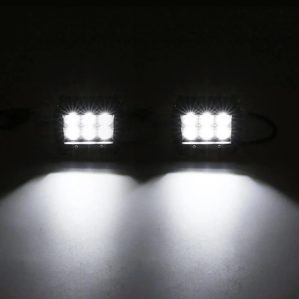 Auxbeam 4 inch 36W Flood Beam Off-road LED Work Light bar (2 Pcs)