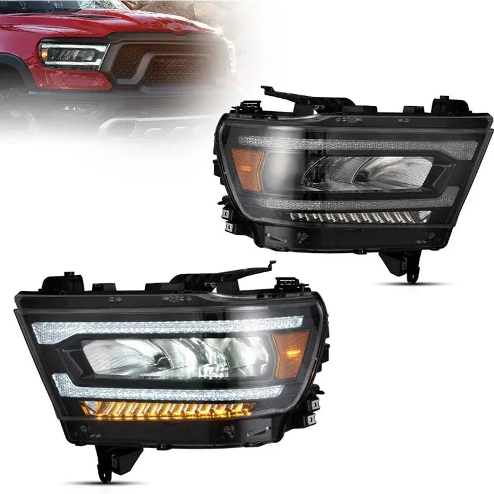 Vland LED Headlight Reflection for 2019-2023 Dodge Ram 1500 5th Gen (DT)