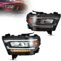 Vland LED Headlight Reflection for 2019-2023 Dodge Ram 1500 5th Gen (DT)