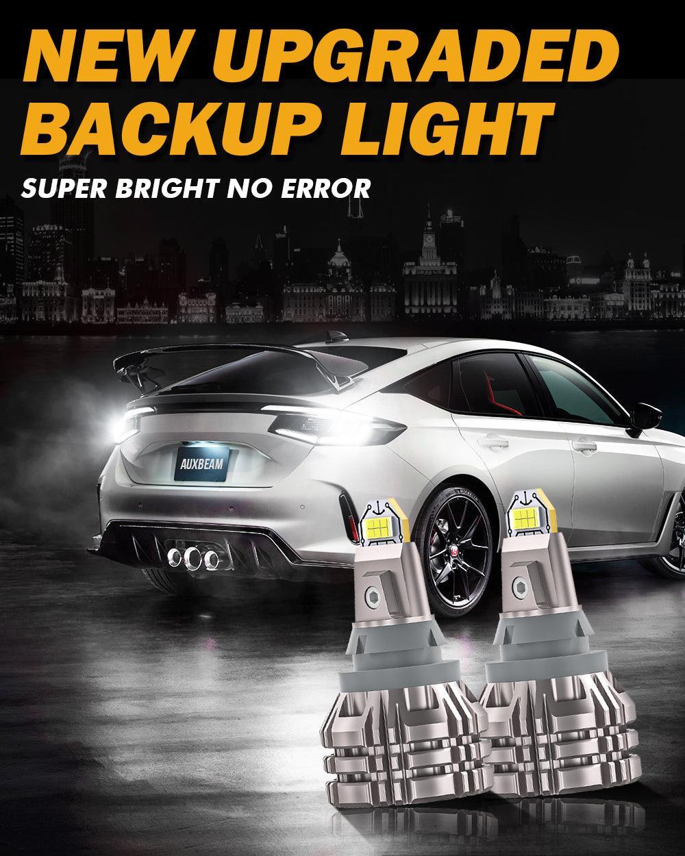 Auxbeam 912 921 T15 W16W LED Reverse Back-up Light Bulbs 44W 6500K White B2