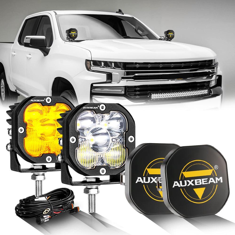 XP-ULTRA Series 3 Inch 80W 9600LM LED Pods Lights White&Amber