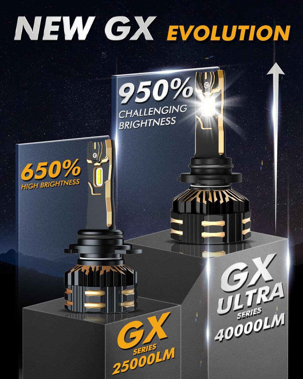 Auxbeam 9006/HB4 LED Headlight Bulbs 240W GX-ULTRA Series 2 Bulbs