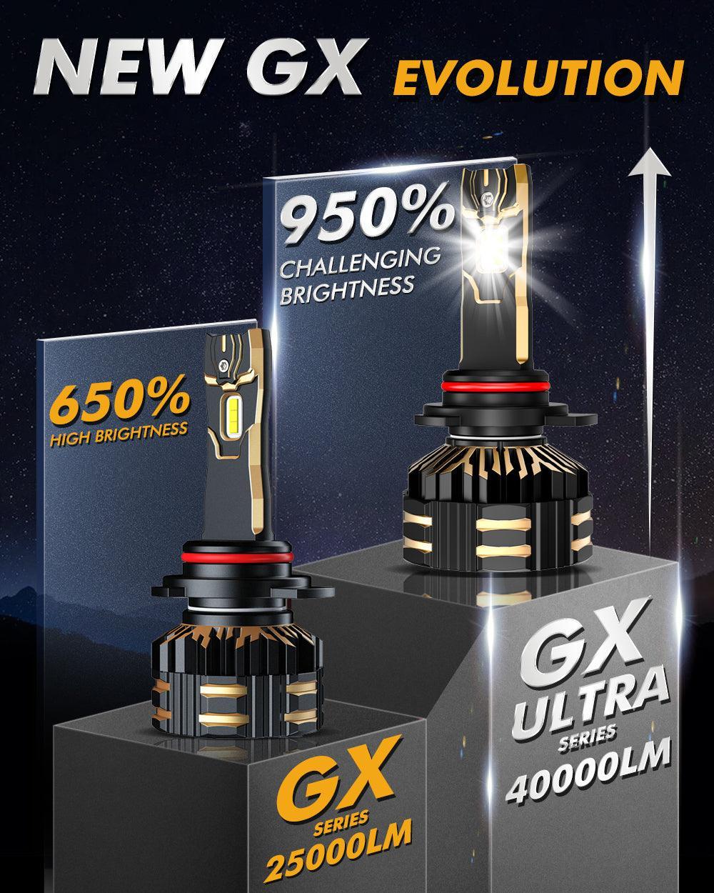 Auxbeam 9012/HIR2 LED Headlight Bulbs 240W GX-ULTRA Series 2 Bulbs