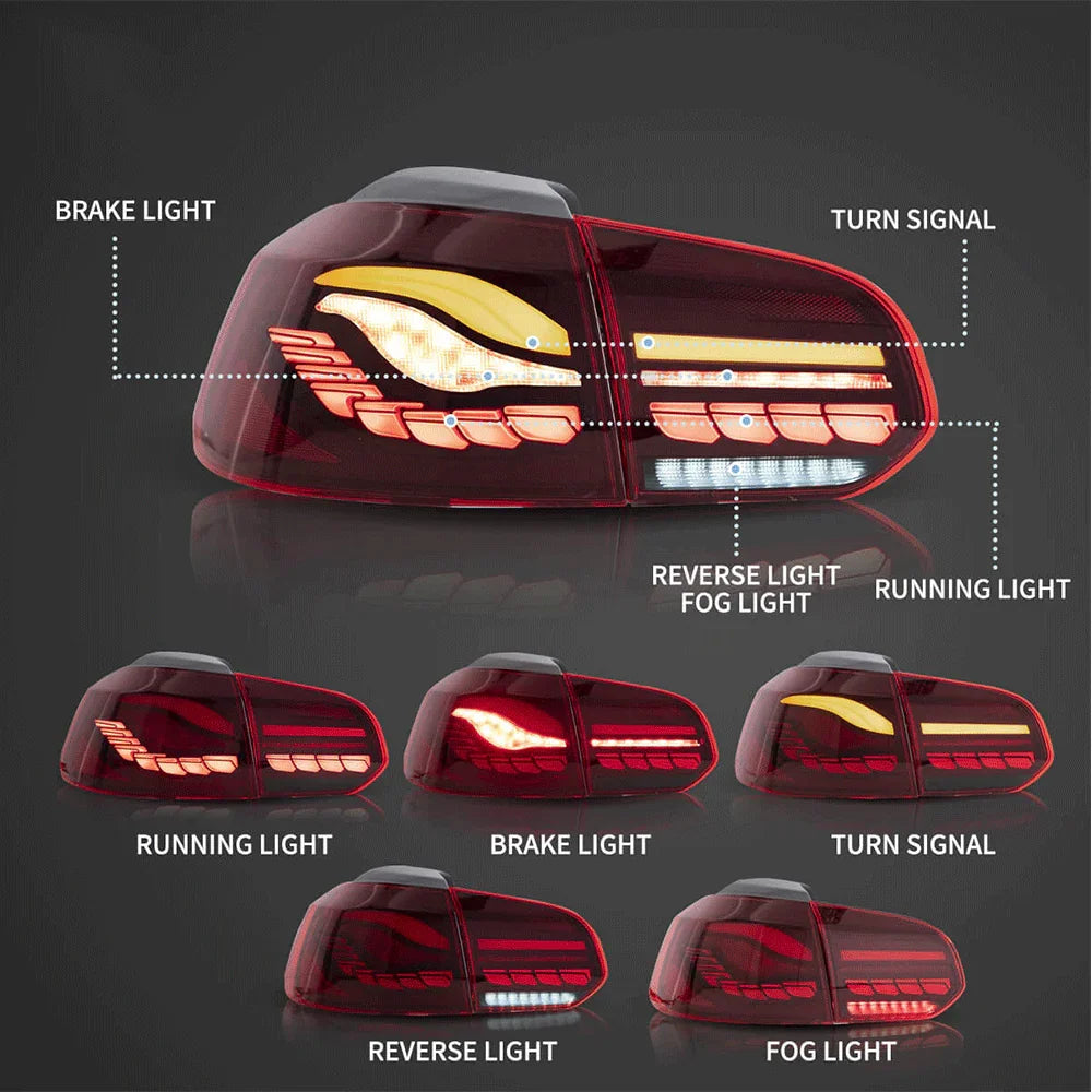 Vland OLED Tail Light Assembly With Dynamic Welcome Lighting