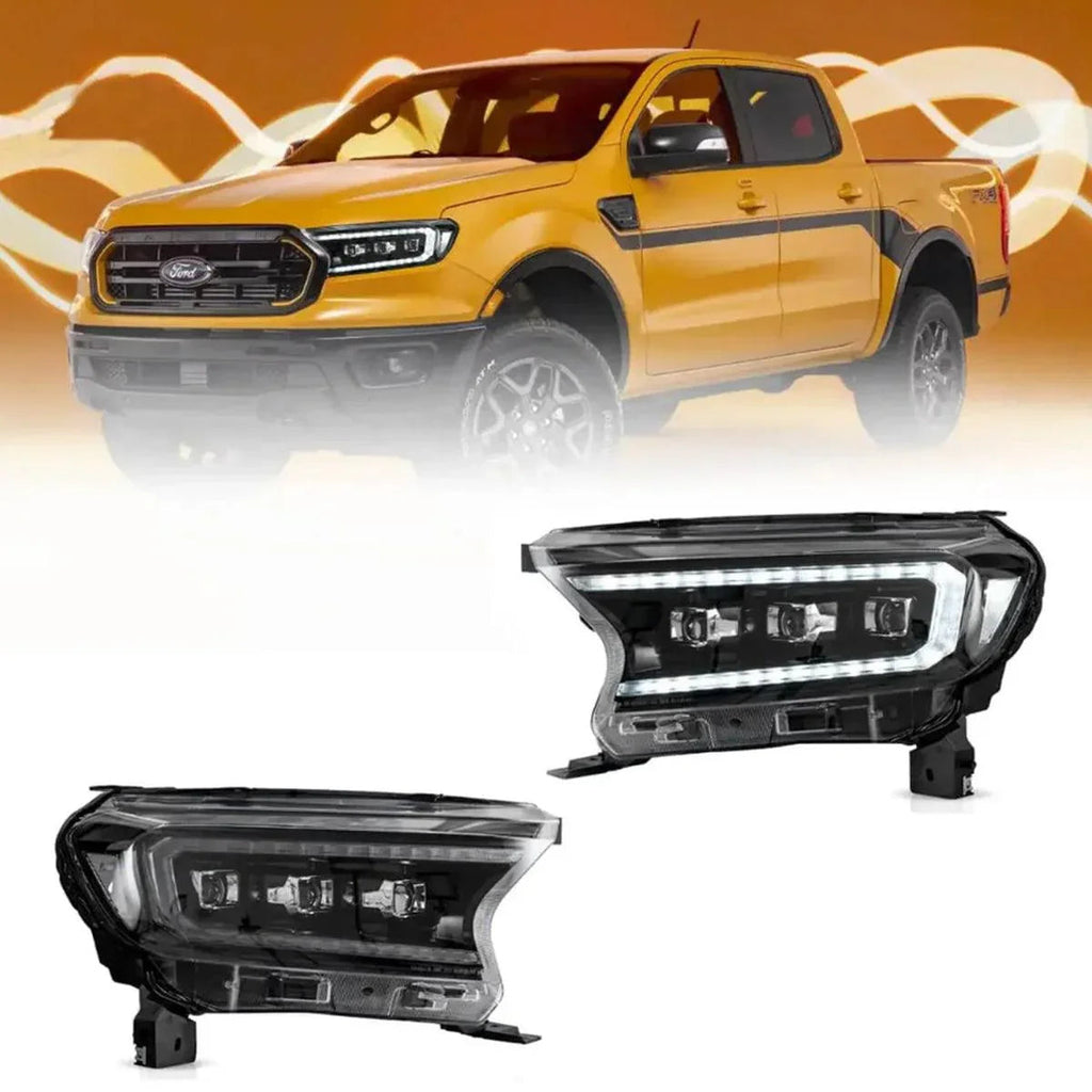 Vland LED Headlight Assembly Matrix for 2016-2021 Ford Ranger 3rd Gen P375
