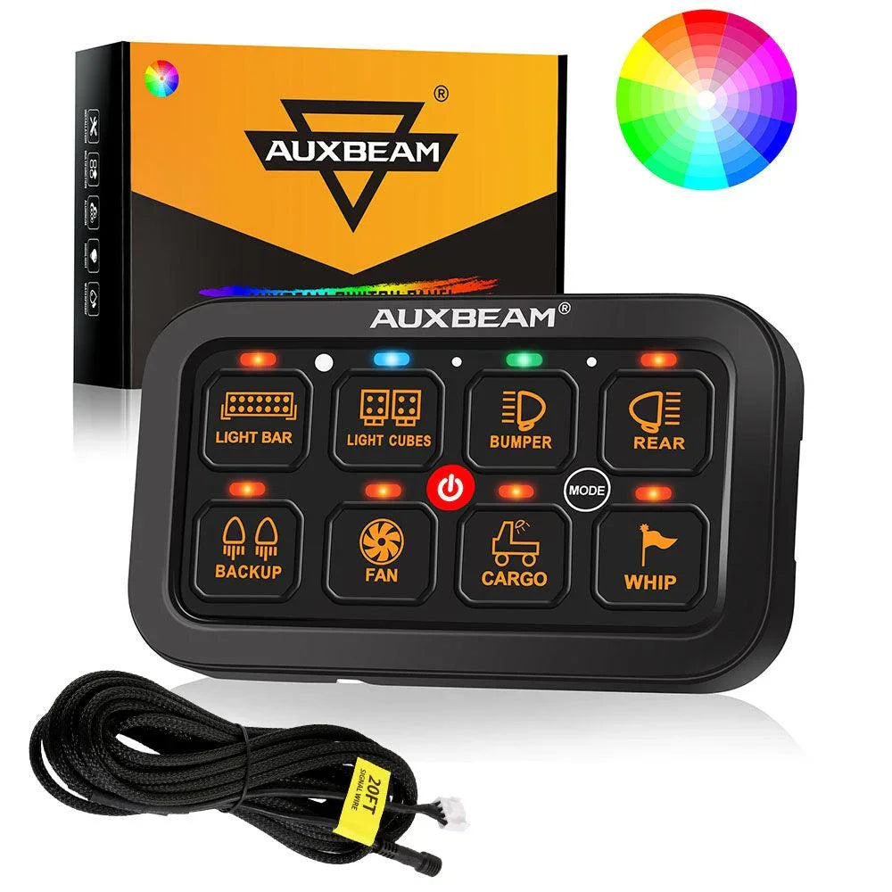 Auxbeam RGB Series 4/6/8/12 Gang LED Switch Panel