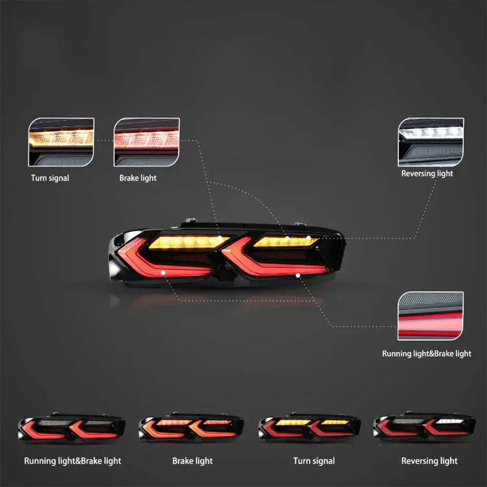 Vland LED Tail Light Assembly for 2019-2024 Chevrolet Camaro
