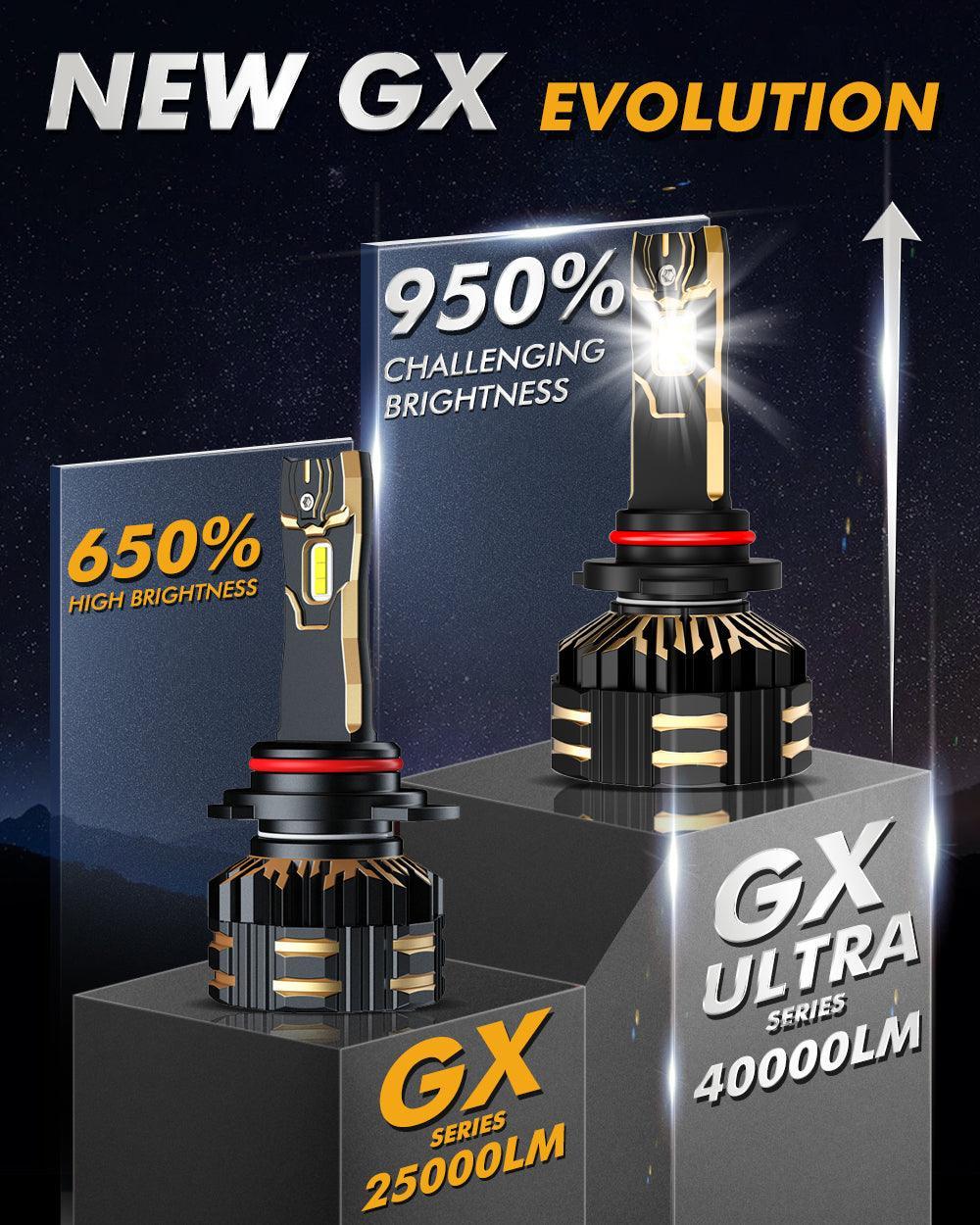 Auxbeam 9005/HB3 LED Headlight Bulbs 240W GX-ULTRA Series 2 Bulbs