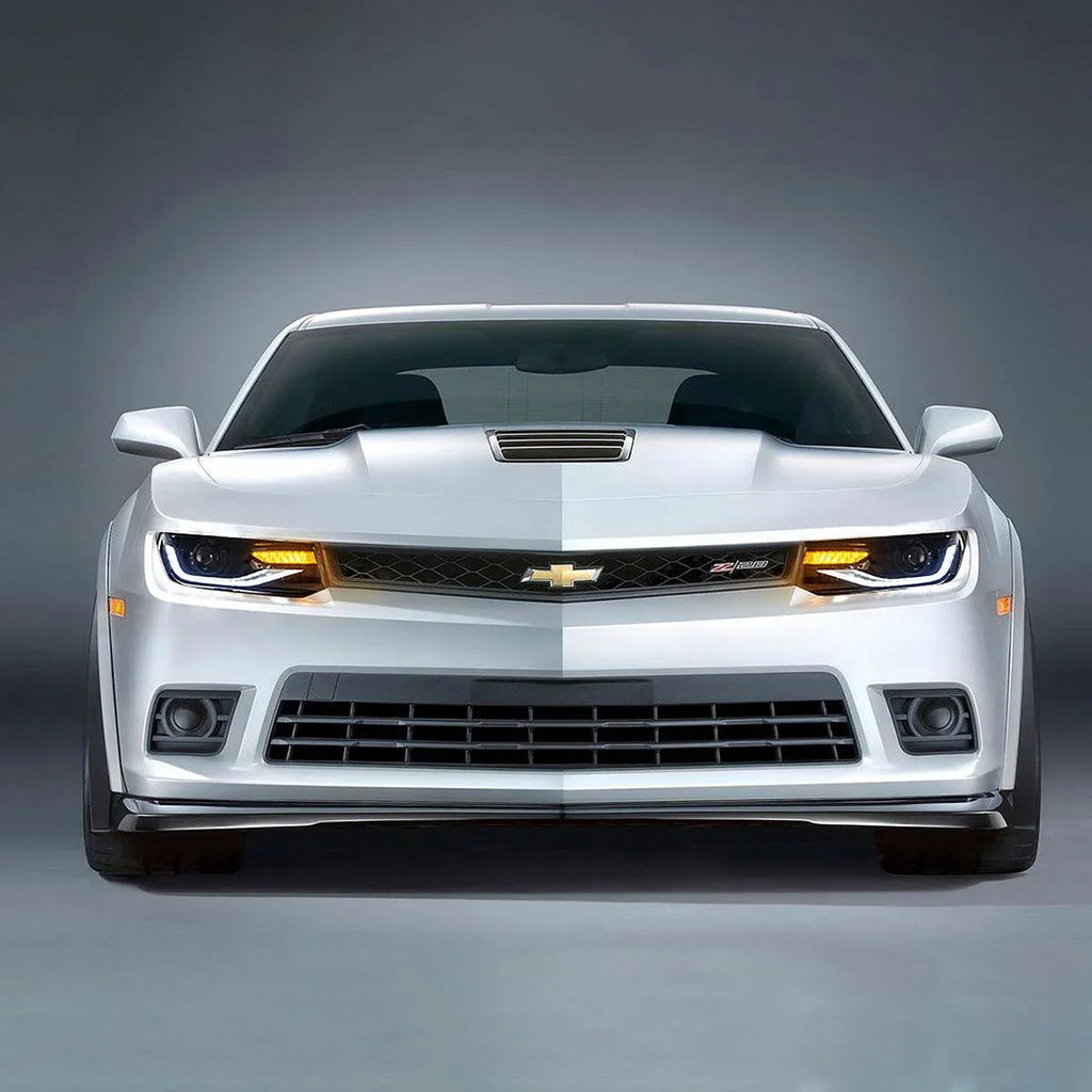 Vland LED Headlight Assembly Dual Beam Projector for 2014-2015 Chevrolet Camaro