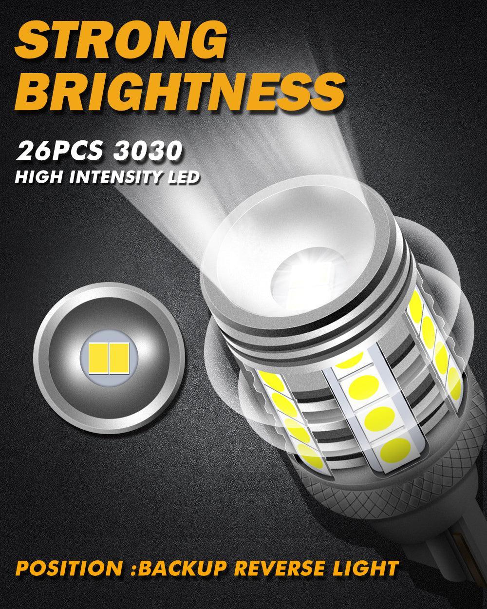Auxbeam 921 912 LED Bulbs Cargo Light High Mount Stop 3rd Brake Light Combo