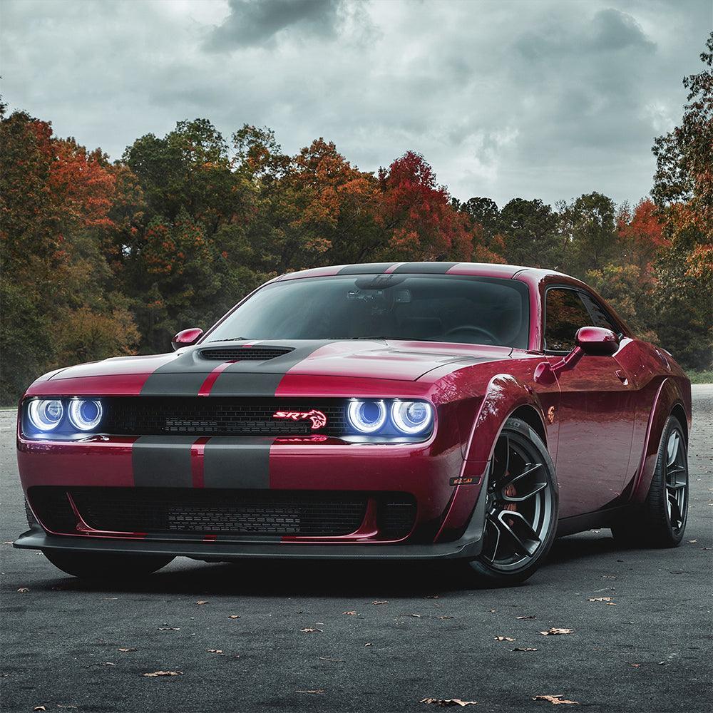 Vland LED Headlight Assembly for 2015-2024 Dodge Challenger 3rd Gen Facelifted