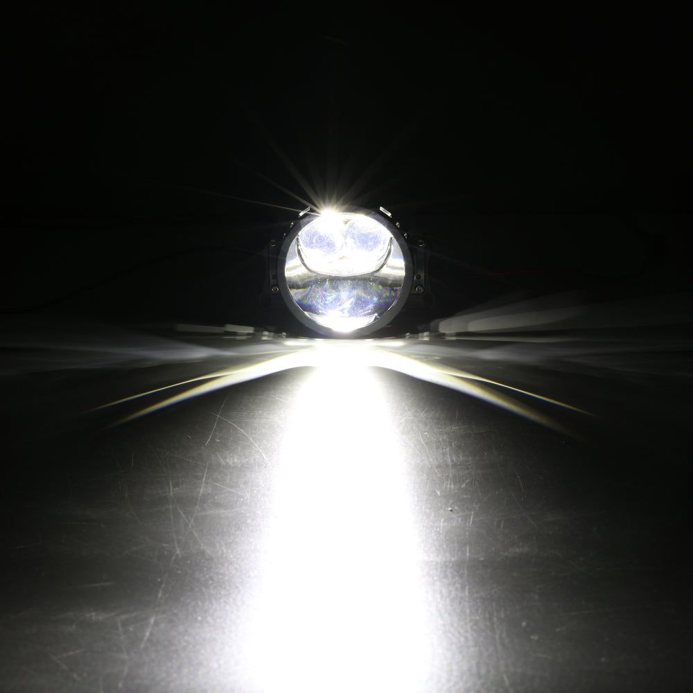 Auxbeam 3 Inch 160W 6000K Bi-LED Projector Headlight Dual Laser Beam S8 Series
