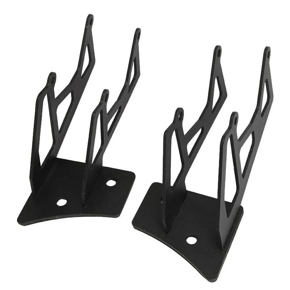 Auxbeam Dual A-Pillar Pods Light Windshield Mount for Jeep Wrangler 2007-2015
