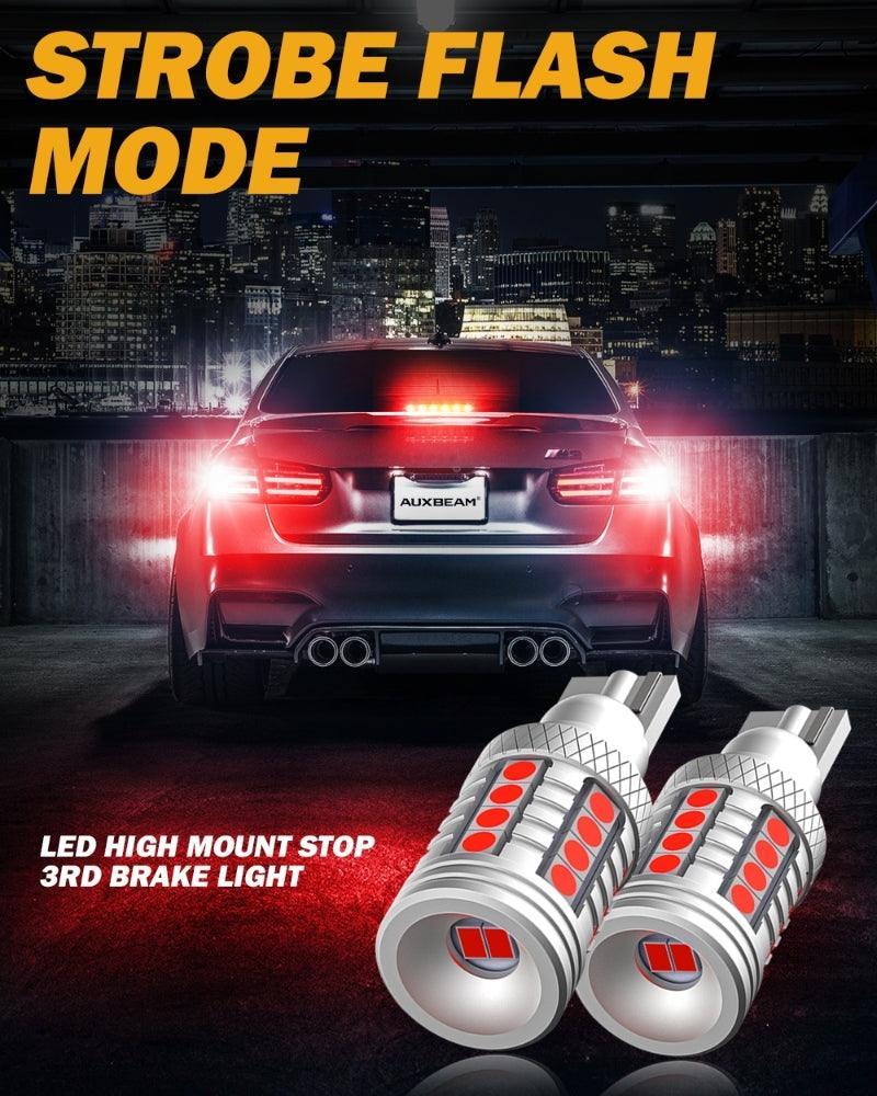 Auxbeam 912 921 T15 W16W LED Strobe Flashing 3rd Brake Center High Mount Stop
