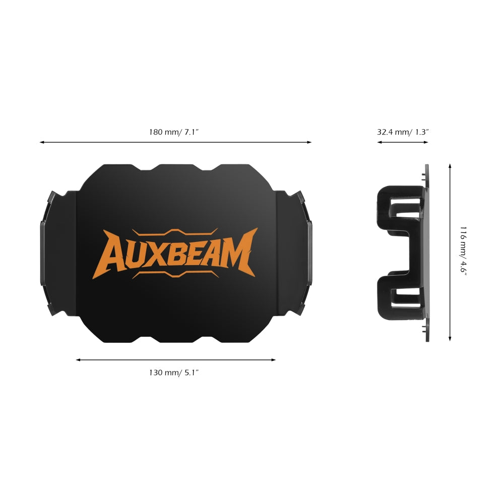Auxbeam Master-T Series 3/5/7/9 Inch LED Pod Light Black Cover Light Shield