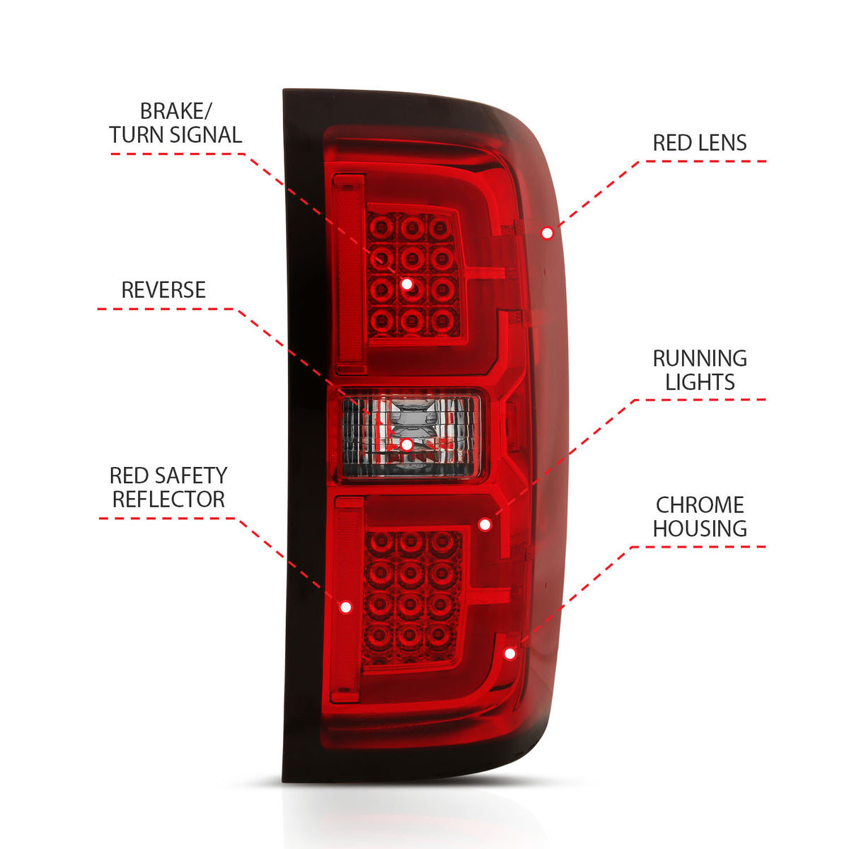 2014-2018 Chevrolet Silverado / 2014-2019 Chevrolet Silverado Led Taillights