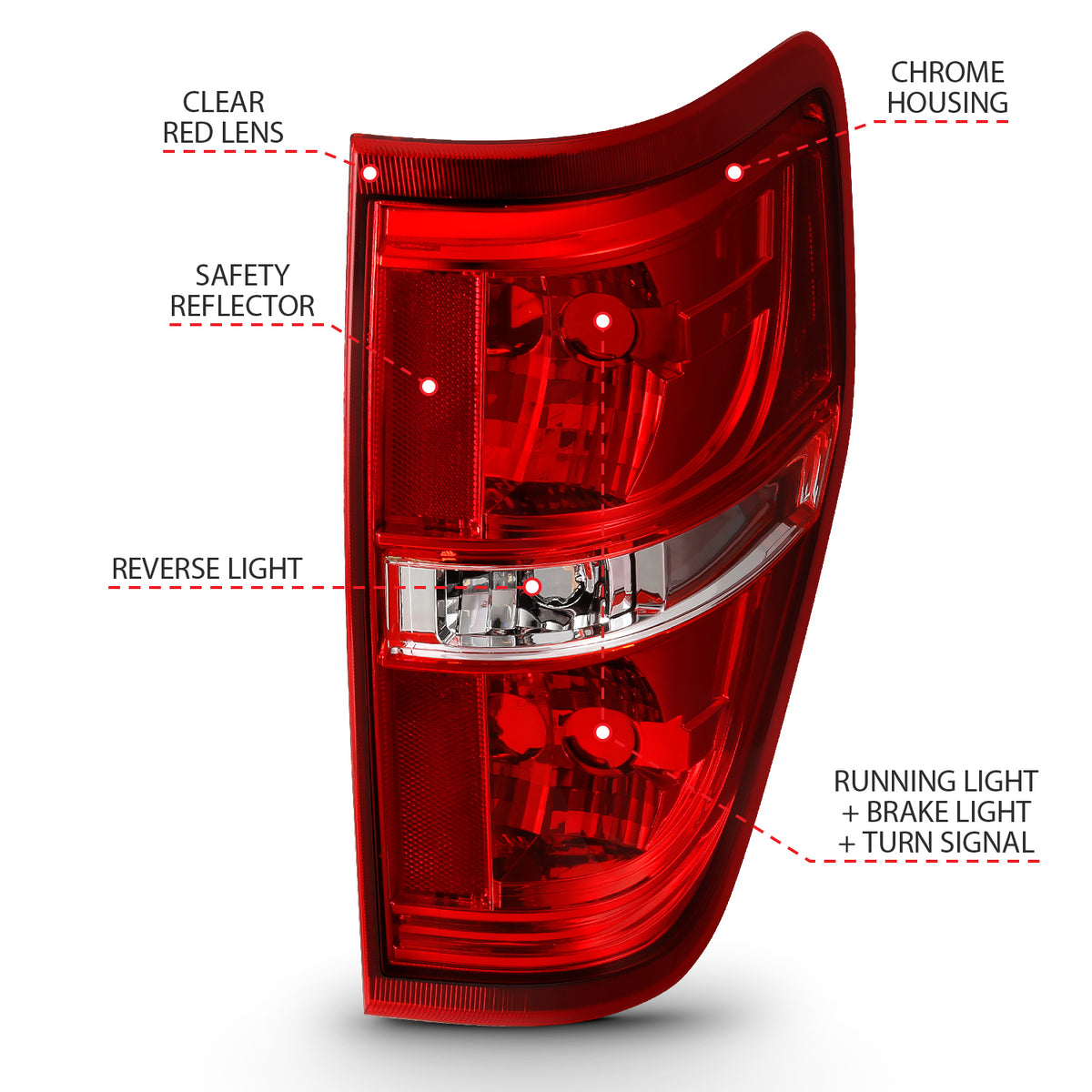 2009-2014 Ford F-150 Taillights ANZO 311299