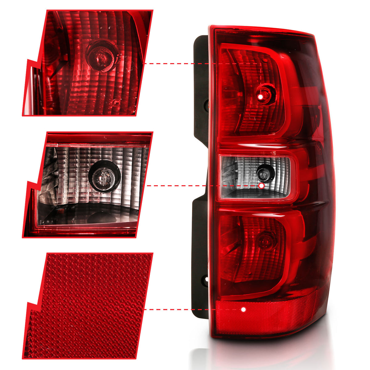 2014 Chevrolet Suburban / 2007-2014 Chevrolet Suburban / 2007-2013 Chevrolet Suburban Tail Light Assembly