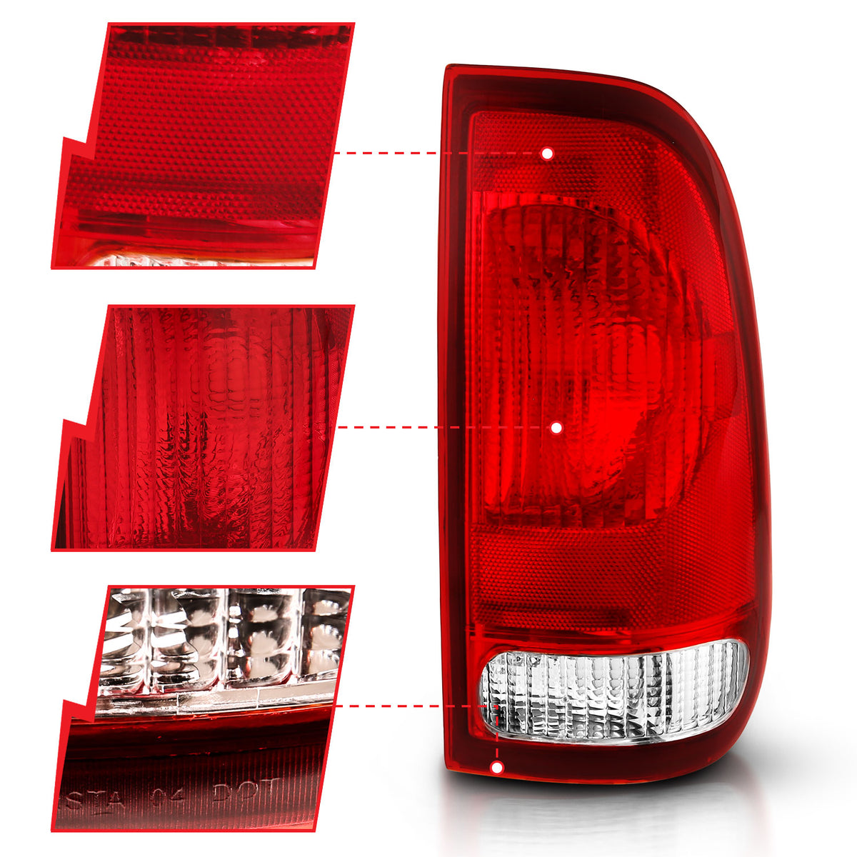 1997-2003 Ford F-150 / 1999-2007 Ford F-250 / 1999-2007 Ford F-350 Tail Light Assembly