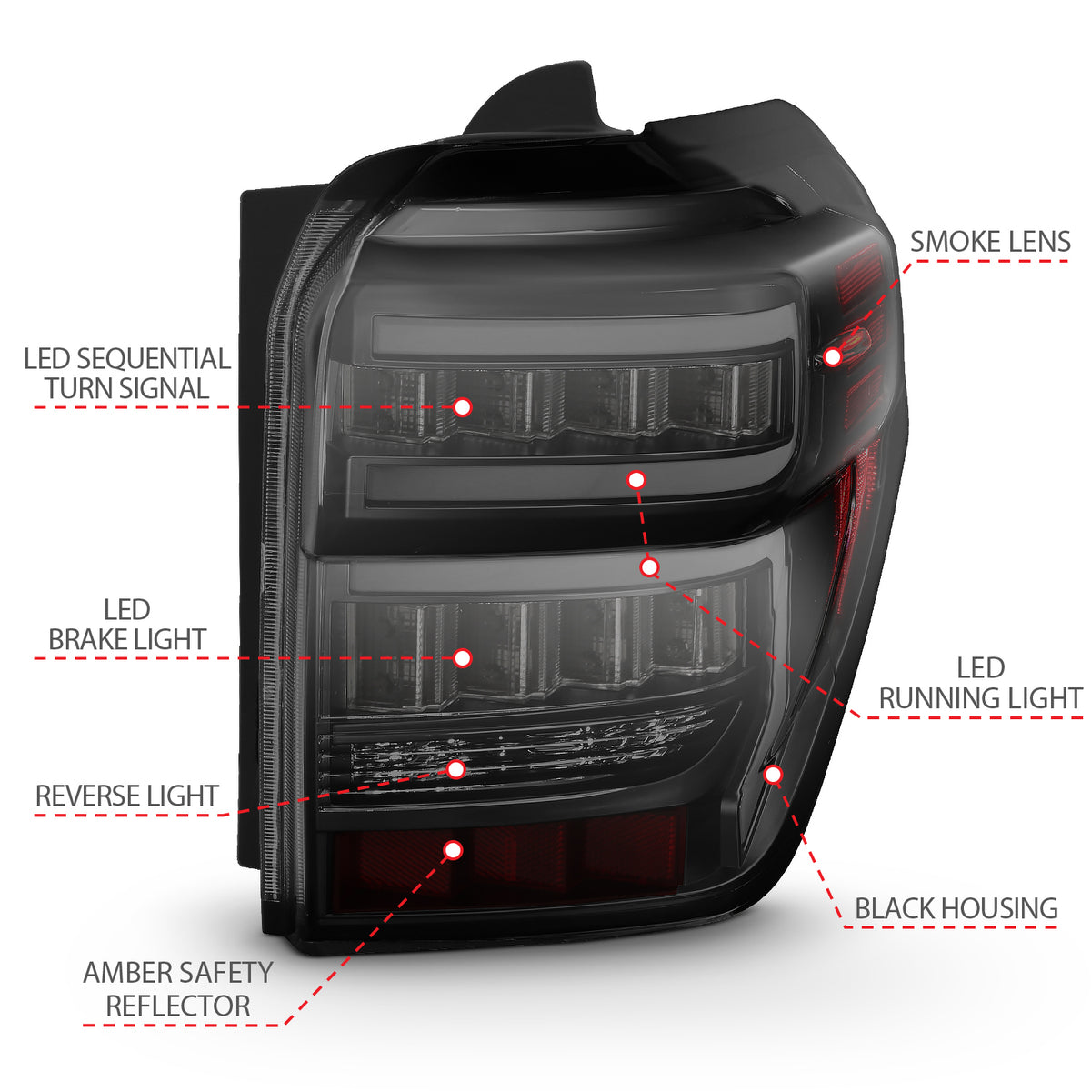 2014-2023 Toyota 4Runner Tail Light Assembly