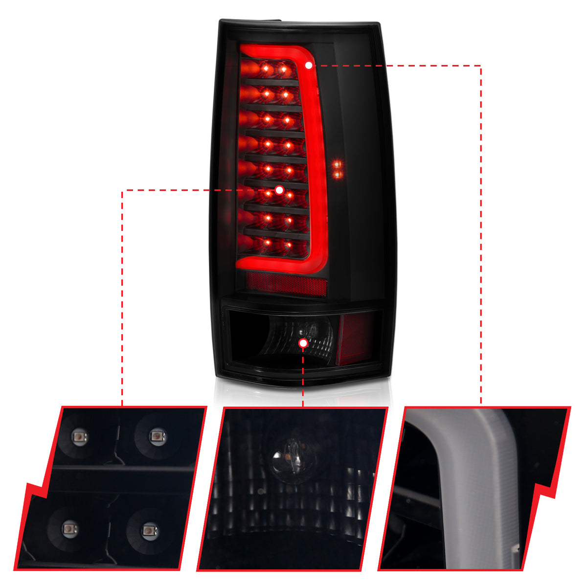 2014 Chevrolet Suburban / 2007-2014 Chevrolet Suburban / 2007-2013 Chevrolet Suburban Tail Light Assembly
