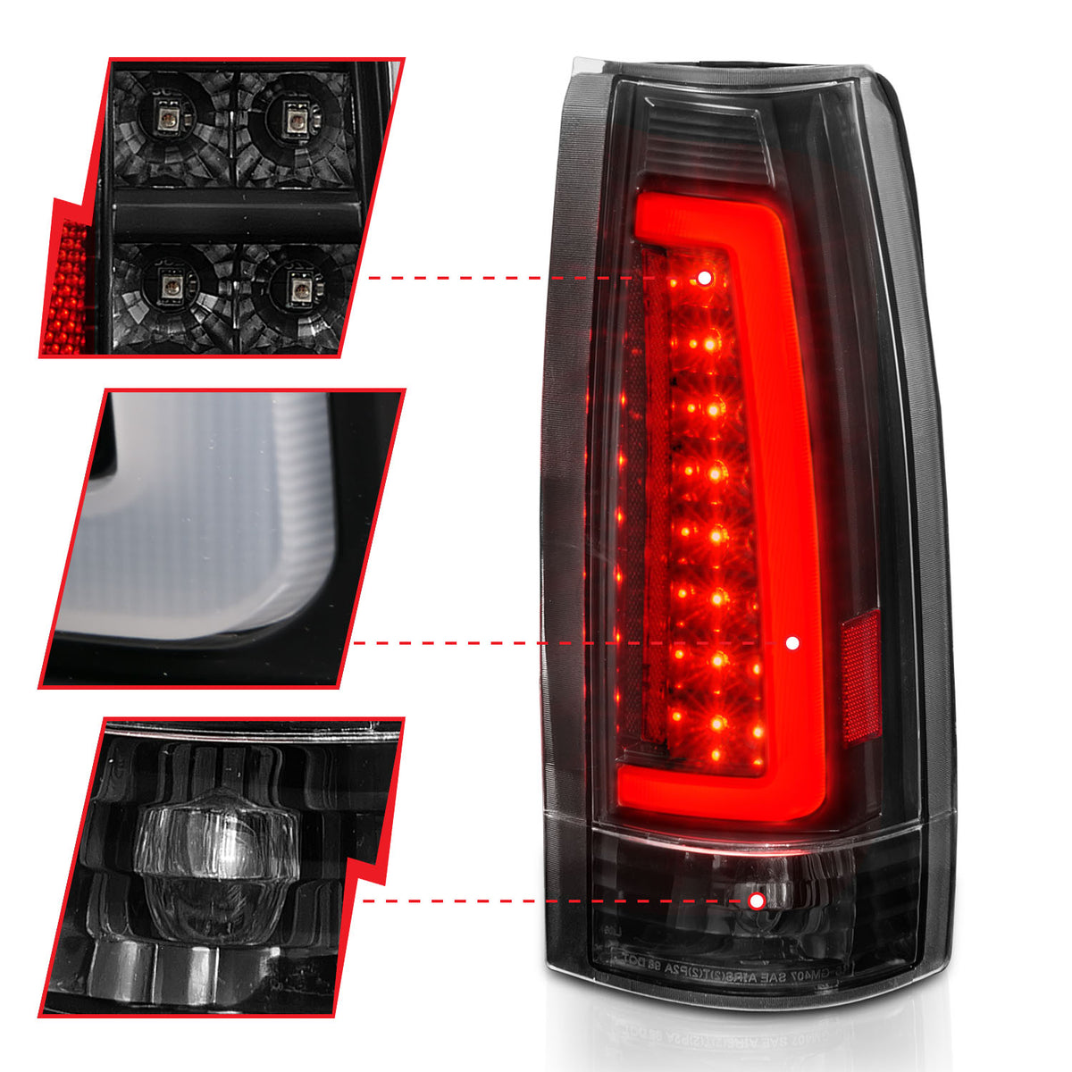1999-2000 Cadillac Escalade / 1992-1994 Chevrolet Blazer / 1988-2001 Chevrolet C1500 Tail Light Assembly