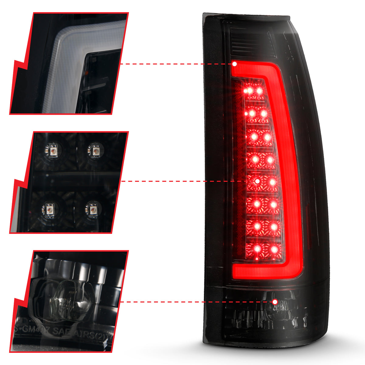 1999-2000 Cadillac Escalade / 1992-2000 Chevrolet Blazer / 1988-2001 Chevrolet C1500 Tail Light Assembly